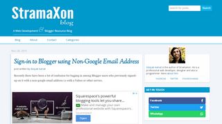 
                            13. Sign-in to Blogger using Non-Google Email Address | StramaXon