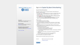 
                            7. Sign in to Capital City Bank Online Banking