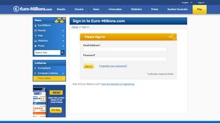 
                            12. Sign In to Euro-Millions.com