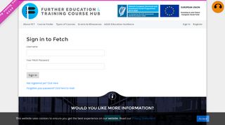 
                            3. Sign in to Fetch - FET Course Hub - Fetchcourses