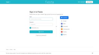 
                            3. Sign in to Fiesta