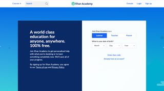 
                            12. Sign in to get started - Khan Academy