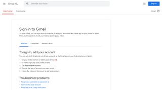 
                            13. Sign in to Gmail - Android - Gmail Help - Google Support