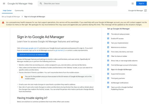 
                            6. Sign in to Google Ad Manager - Google Support