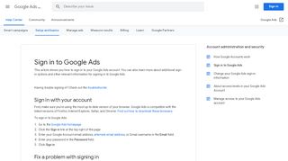 
                            6. Sign in to Google Ads - Google Ads Help - Google Support