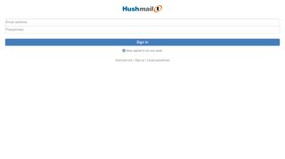 
                            2. Sign in to Hushmail Mobile