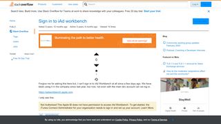 
                            7. Sign in to iAd workbench - Stack Overflow