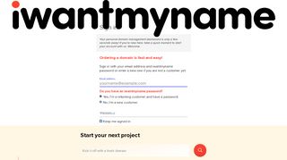 
                            7. Sign in to iwantmyname
