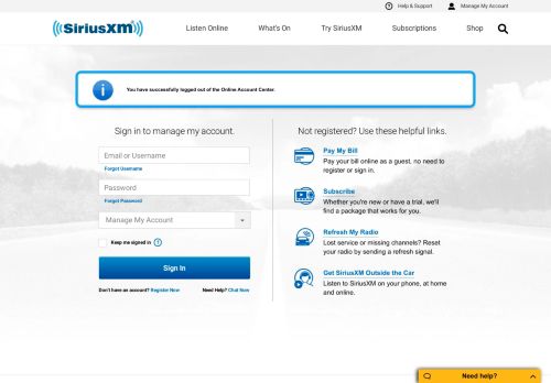 
                            7. Sign in to manage my account. - Manage Your SiriusXM Account ...
