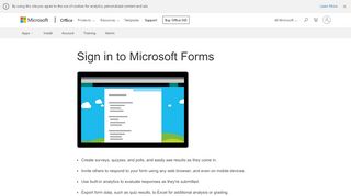 
                            2. Sign in to Microsoft Forms - Office Support