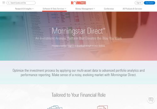 
                            1. Sign in to Morningstar Direct   | Morningstar