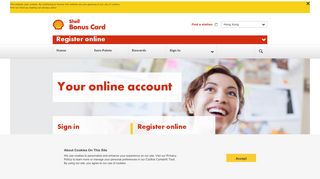 
                            7. Sign in to my Account - Shell Bonus Card HK - CLUBSMART Online