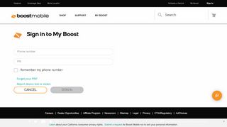 
                            2. Sign in to My Boost - Activate