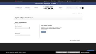 
                            7. Sign in to My Kohler Account