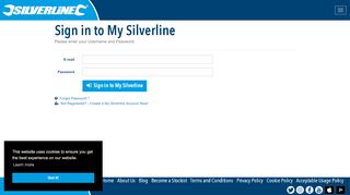 
                            1. Sign in to My Silverline - Silverline Tools