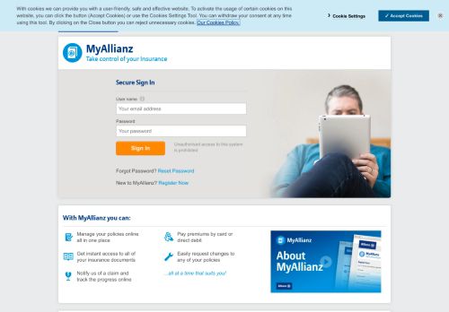 Insurance login alliance Online Services