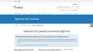 
                            8. Sign in to OCLC services