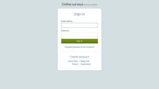 
                            2. Sign in to online surveys