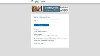 
                            2. Sign in to Peoples Online - to begin enrollment for Online Banking.