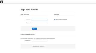 
                            8. Sign in to RA Info - Login - RA Info