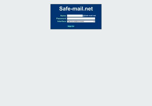 
                            3. Sign In to Safe-mail.net
