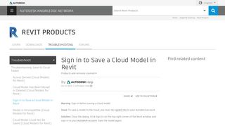 
                            11. Sign in to Save a Cloud Model in Revit | Revit Products 2019 ...