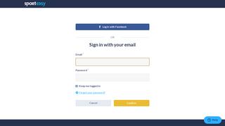 
                            3. Sign in to SportEasy with your email address or Facebook account