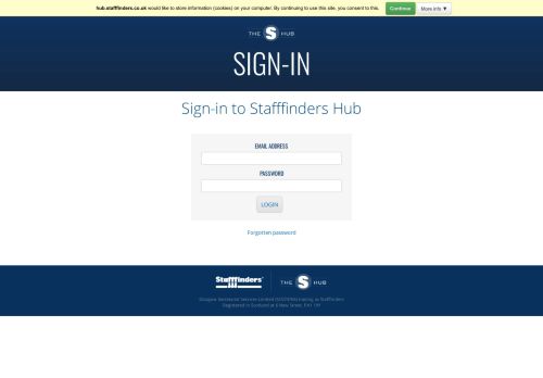 
                            6. Sign-in to Stafffinders Hub