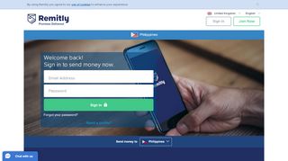 
                            2. Sign in to start sending money - United Kingdom - Remitly