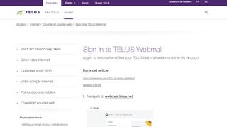 
                            2. Sign in to TELUS Webmail | Soutien | TELUS.com