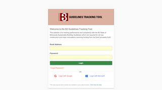 
                            9. Sign in to the B3 Guidelines Tracking Tool