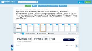 
                            11. Sign In To The Blackberry Protect Application Using A Different ...