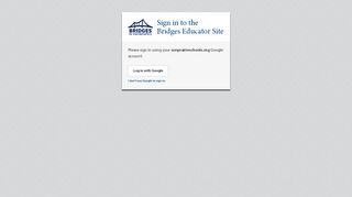 
                            2. Sign in to the Bridges Educator Site - The Math Learning Center