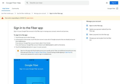 
                            3. Sign in to the Fiber app - Google Fiber Help - Google Support