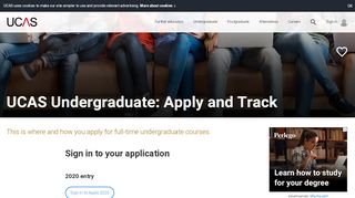
                            2. Sign in to UCAS Apply & Track here