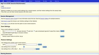 
                            5. Sign in to UCSC Genome Bioinformatics - UCSC Genome Browser