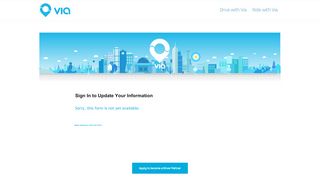 
                            3. Sign In to Update Contact Information - DriveWithVia Chicago