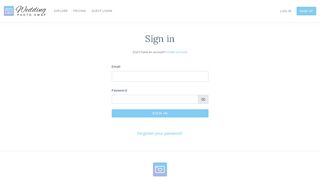 
                            5. Sign in to Wedding Photo Swap