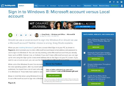
                            4. Sign in to Windows 8: Microsoft account versus Local account ...