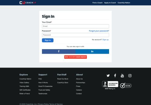 
                            7. Sign In to Your Account | CoachUp