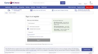 
                            5. Sign in to your account - Currys