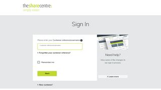 
                            7. Sign-in to your account | The Share Centre