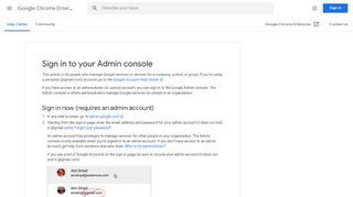 
                            4. Sign in to your Admin console - Google Chrome Enterprise Help