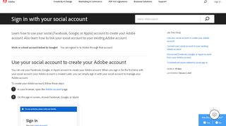 
                            9. Sign in to your Adobe ID account with your Facebook or ...