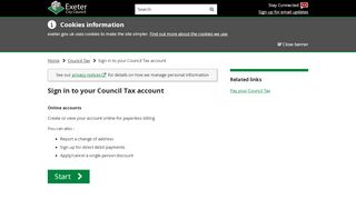 
                            10. Sign in to your Council Tax account - Exeter City Council