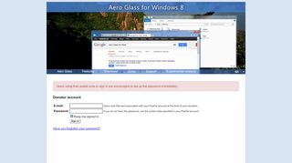 
                            1. Sign in to your donator account - Aero Glass for Win8+