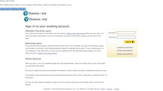 
                            2. Sign in to your existing account. - Pearson VUE