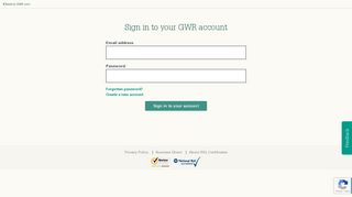 
                            5. Sign in to your GWR account