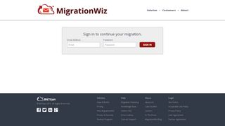 
                            4. Sign in to your MigrationWiz account