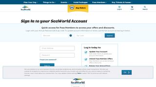 
                            3. Sign In To Your Personal SeaWorld Account | SeaWorld Orlando